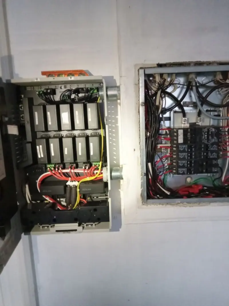 Electrical panel upgrade completed for Indoor Lighting Installation in Emerald Mountain